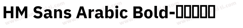 HM Sans Arabic Bold字体转换